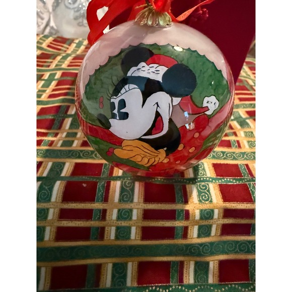 Disney Other - Disney Mickey & Co Christmas Ornament Midwest of Cannon Falls Glass Ball Box